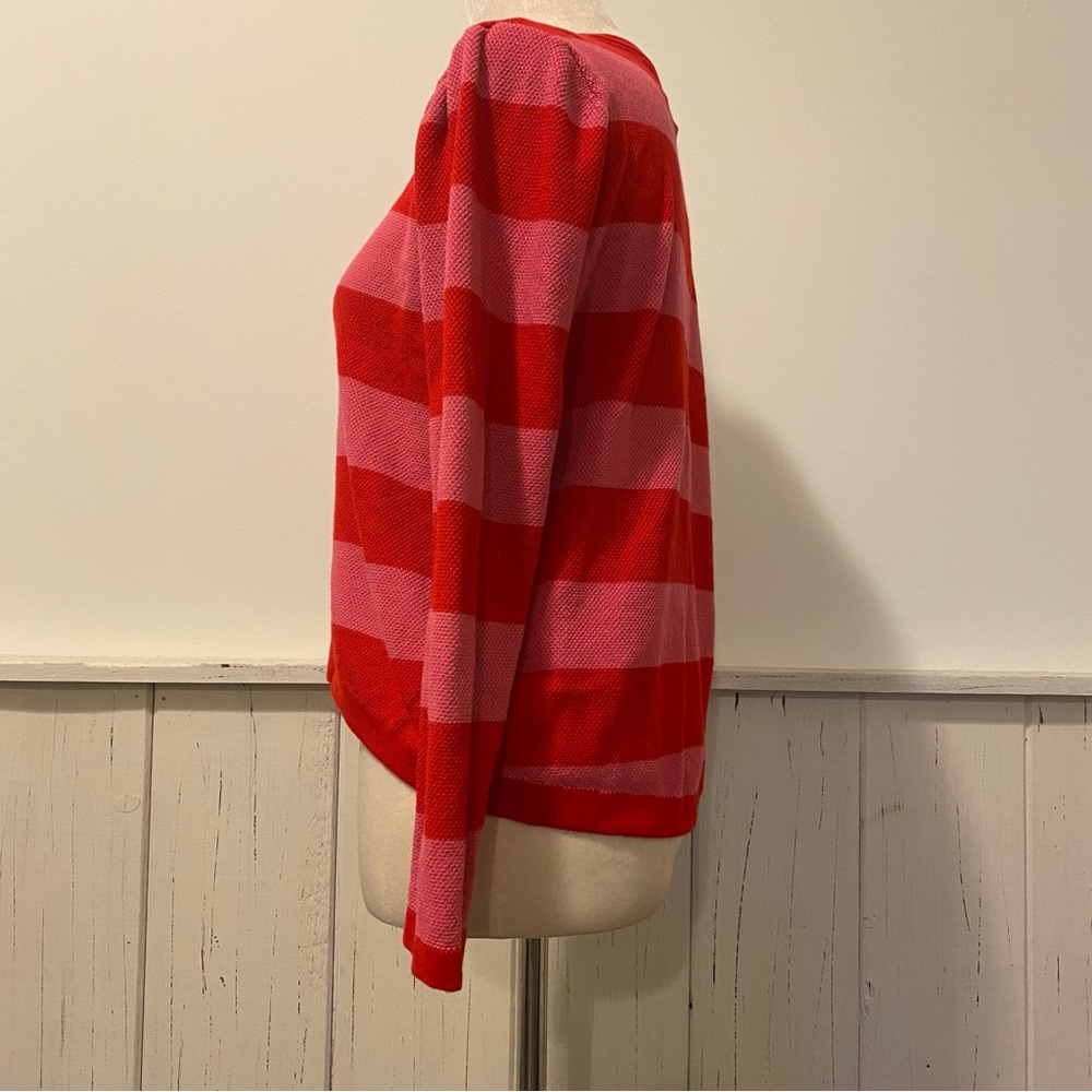 Compañia Fantastica Small Red Pink Striped Sweater - Picture 4 of 9